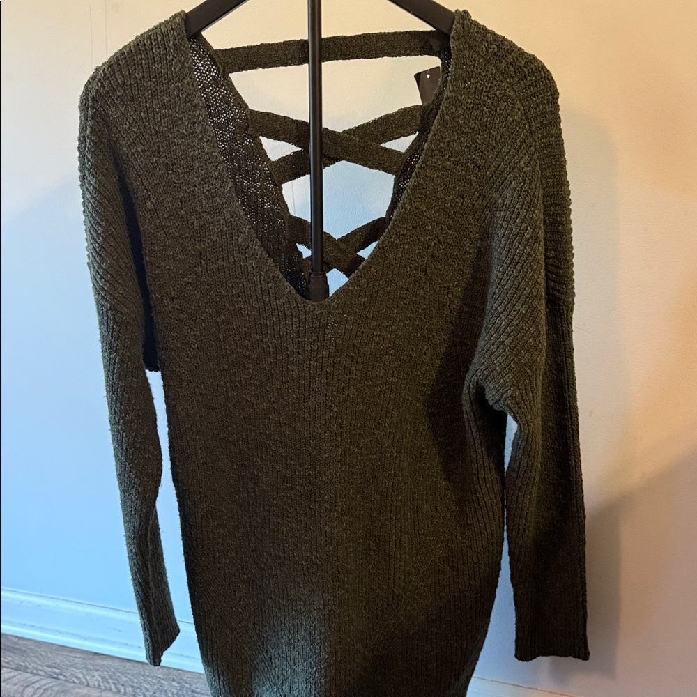 Torrid Olive V-Neck Sweater